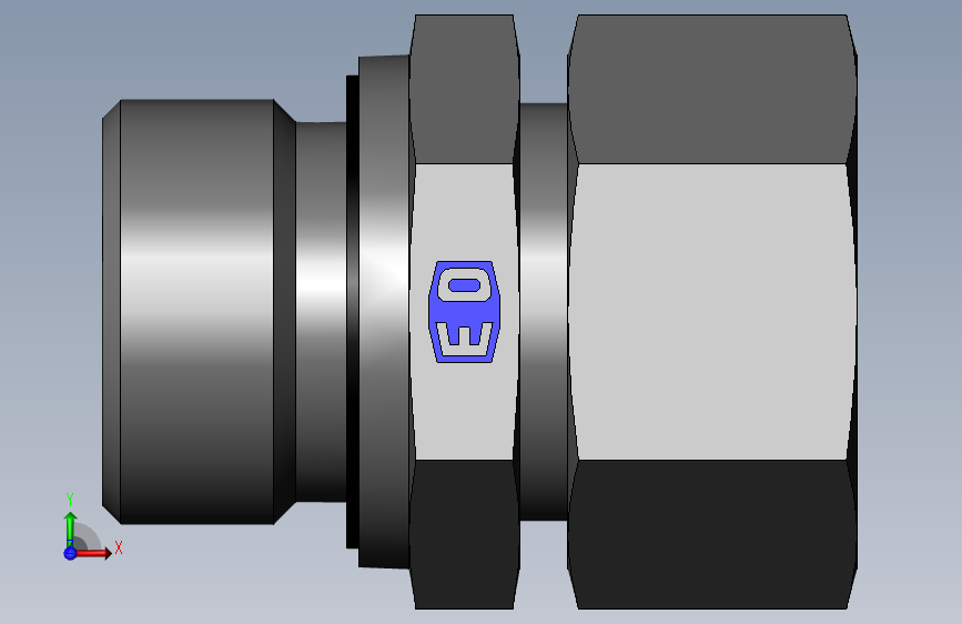 管接头：阳螺柱连接器