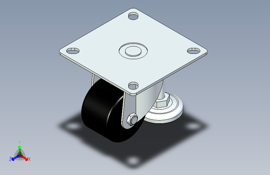 脚轮脚杯3D  CGP01-D65