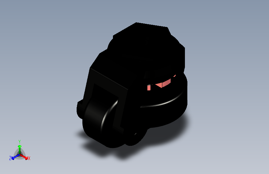 脚轮脚杯3D  CGR01-60-U