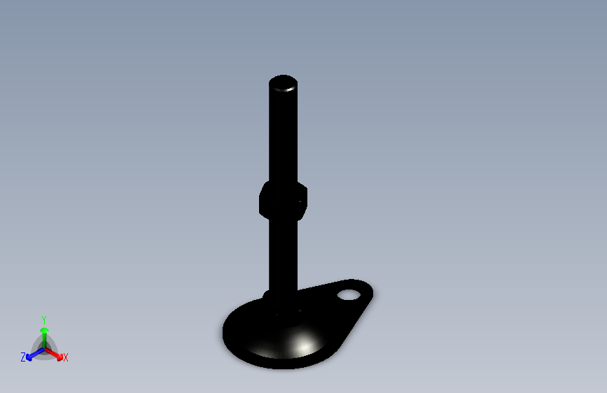 脚轮脚杯3D  WAN11-D100-M16-L150.x_t