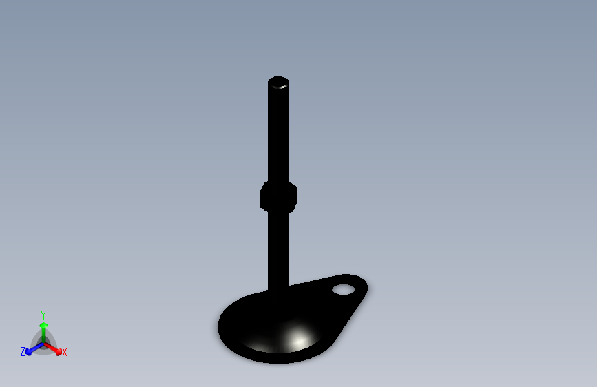 脚轮脚杯3D  WAN11-D100-M12-L150.x_t