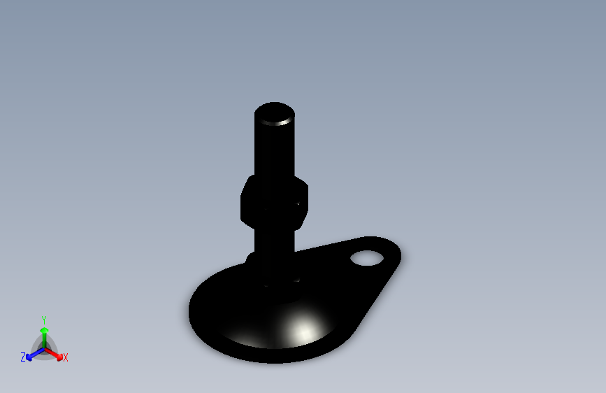 脚轮脚杯3D  WAN11-D100-M16-L75.x_t