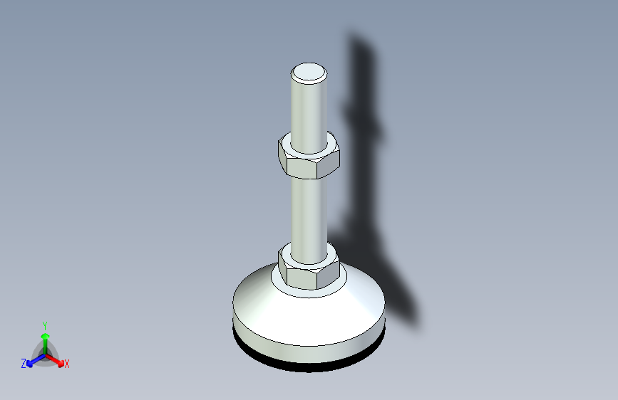 脚轮脚杯3D  WAM03-D100-M24-L150.x_t