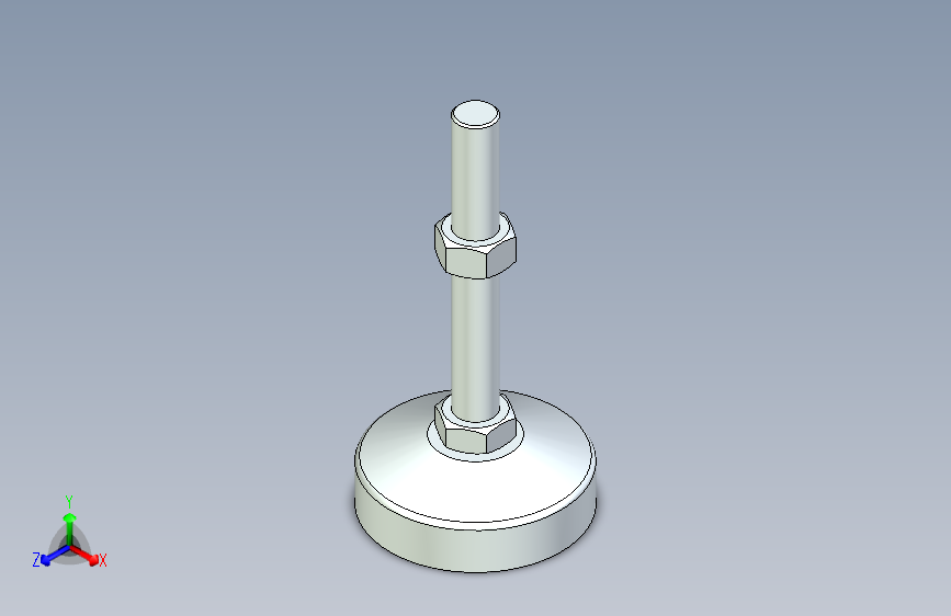 脚轮脚杯3D  WAL41-D100-M20-L150.x_t