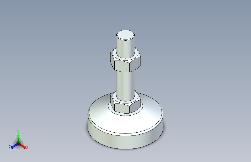 脚轮脚杯3D  WAL41-D100-M24-L100.x_t