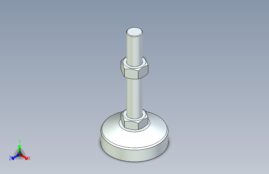 脚轮脚杯3D  WAL41-D100-M24-L150.x_t