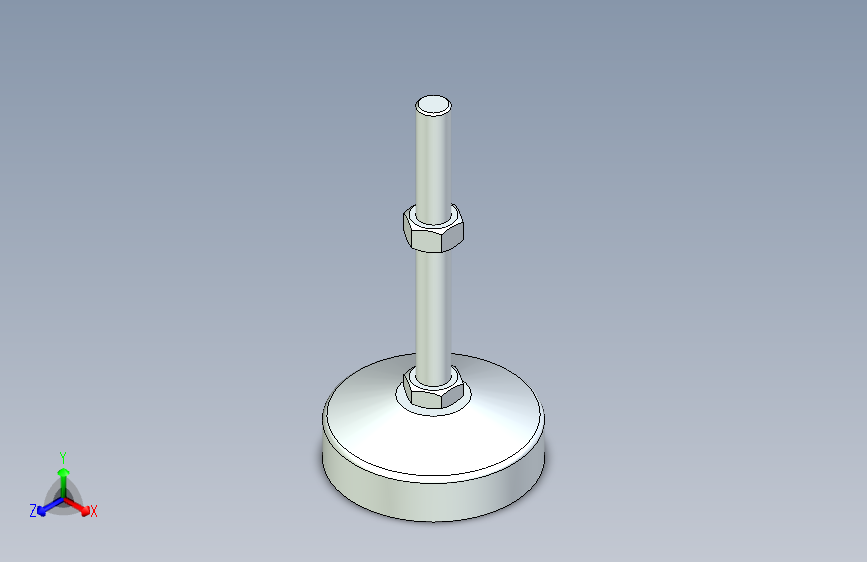 脚轮脚杯3D  WAL41-D100-M16-L150.x_t