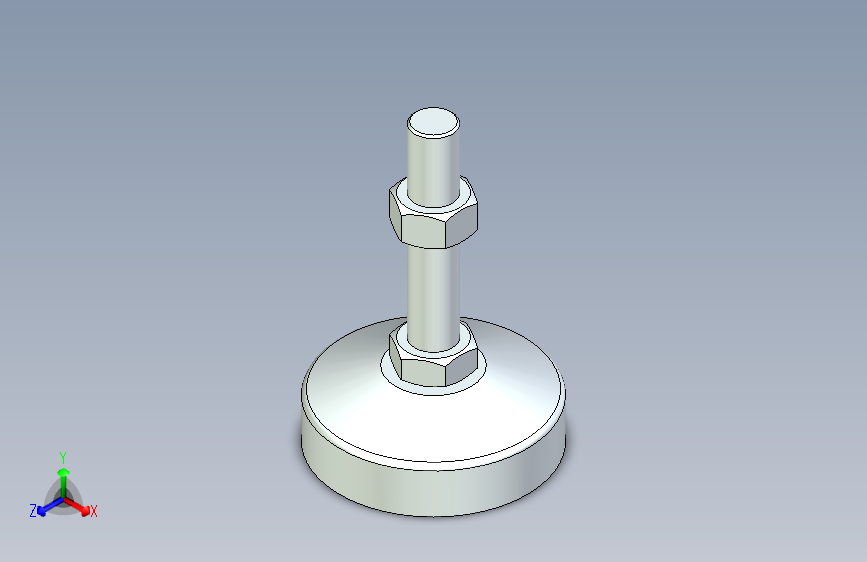 脚轮脚杯3D  WAL41-D100-M20-L100.x_t