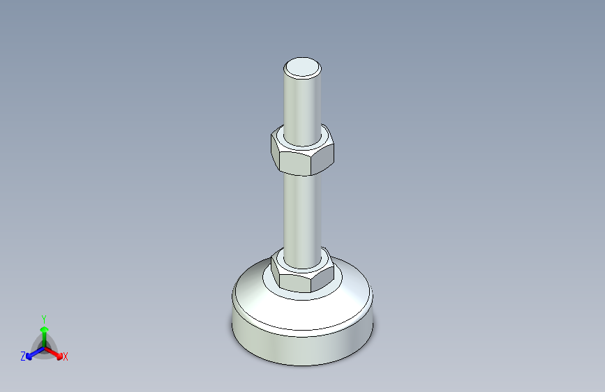 脚轮脚杯3D  WAL41-D60-M16-L100.x_t