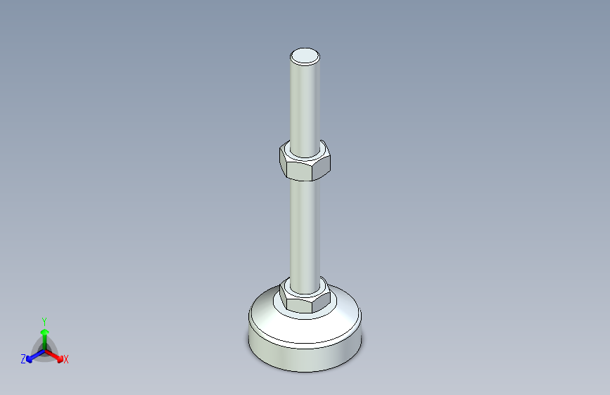 脚轮脚杯3D  WAL41-D60-M16-L150.x_t