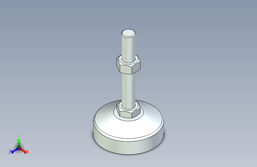 脚轮脚杯3D  WAL41-D80-M16-L100.x_t