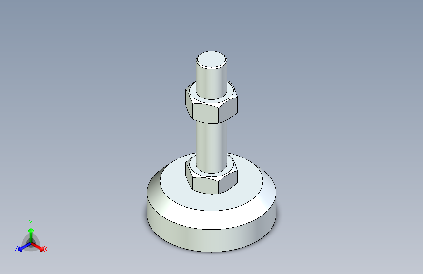 脚轮脚杯3D  WAL31-D100-M24-L100.x_t