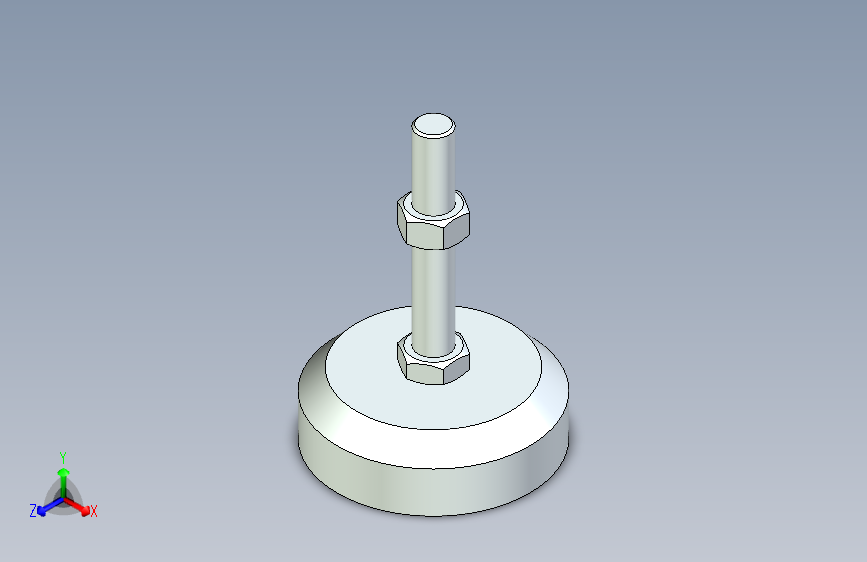 脚轮脚杯3D  WAL31-D100-M16-L100.x_t