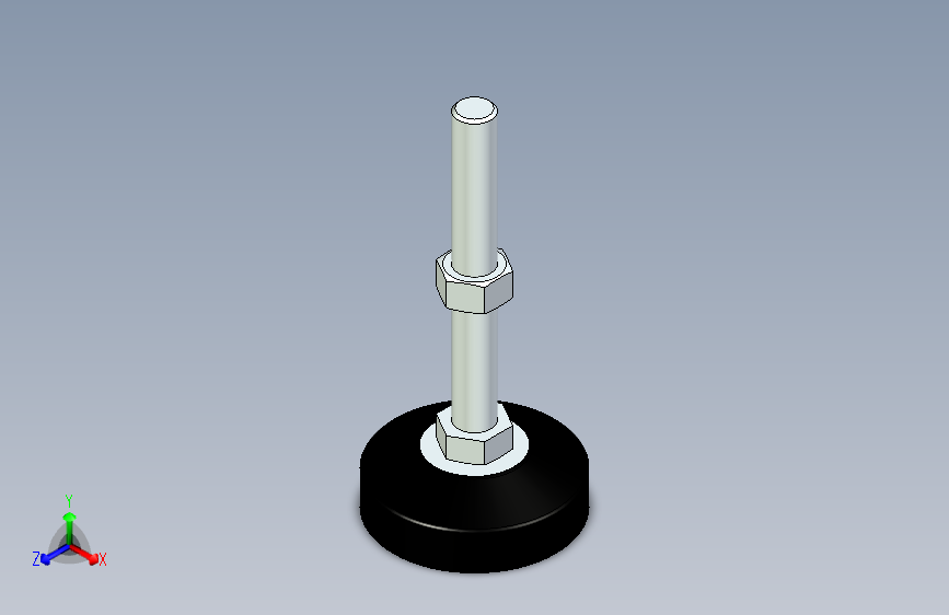 脚轮脚杯3D  WAL22-D120-M24-L200.x_t