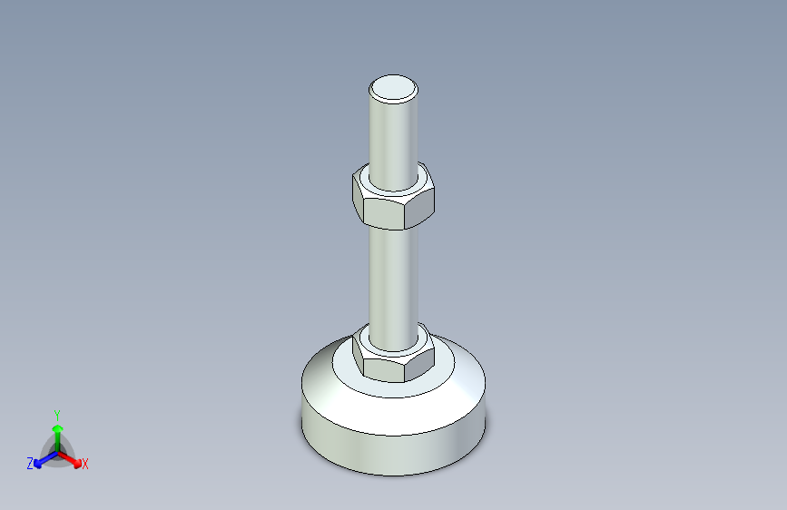 脚轮脚杯3D  WAL31-D60-M16-L100.x_t