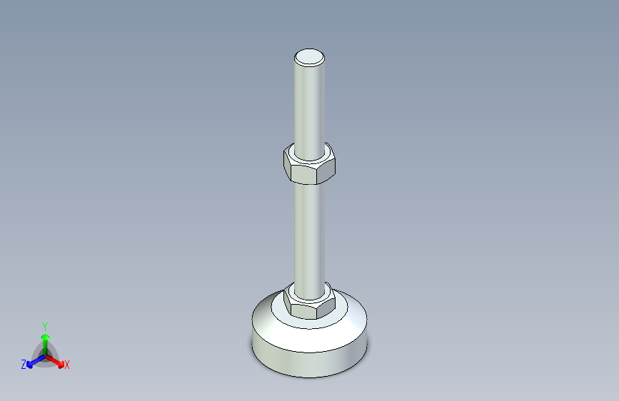 脚轮脚杯3D  WAL31-D60-M16-L150.x_t