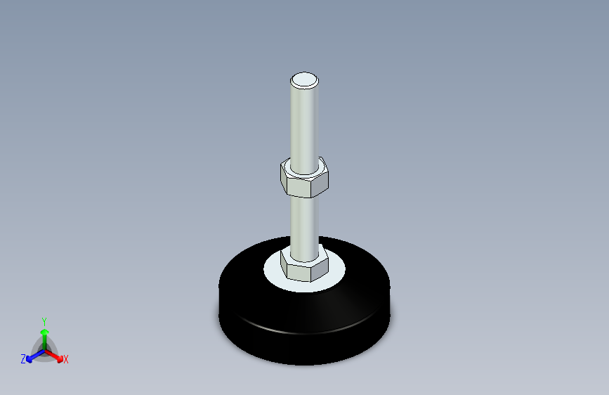 脚轮脚杯3D  WAL22-D120-M20-L150.x_t