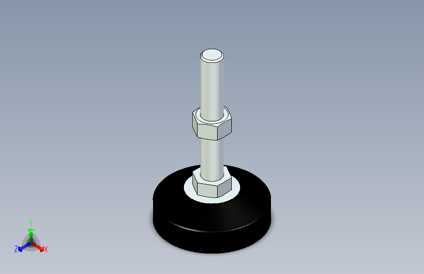 脚轮脚杯3D  WAL22-D120-M24-L150.x_t