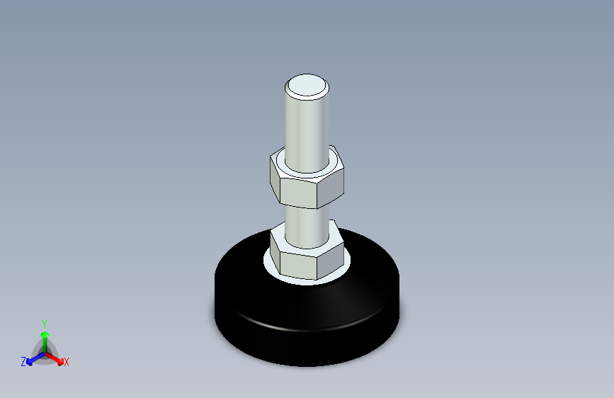 脚轮脚杯3D  WAL22-D100-M24-L100.x_t