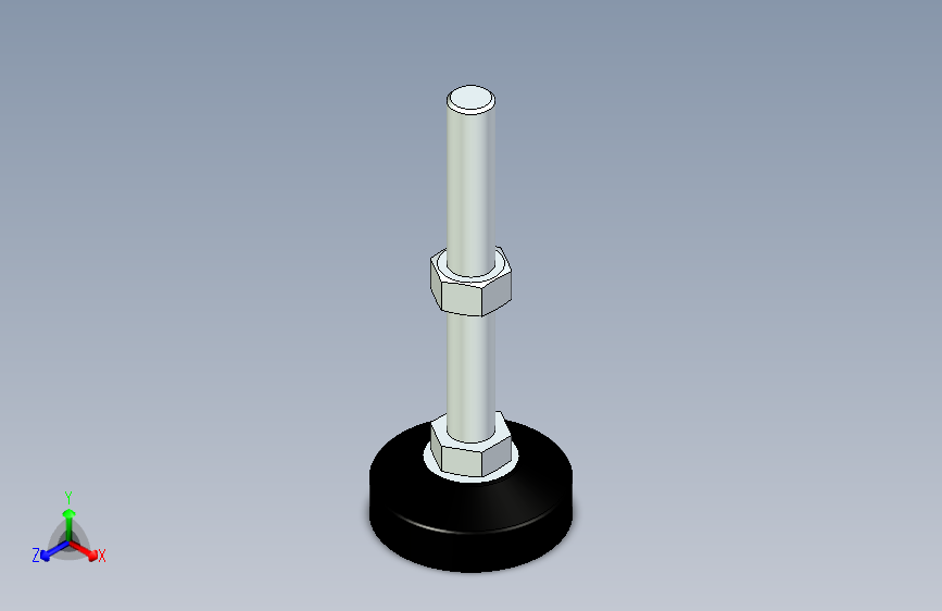 脚轮脚杯3D  WAL22-D100-M24-L200.x_t