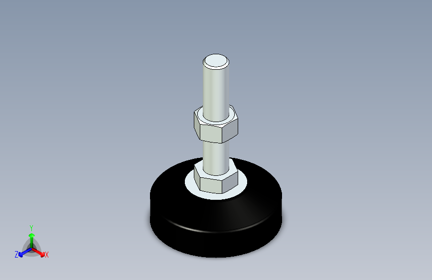 脚轮脚杯3D  WAL22-D100-M20-L100.x_t