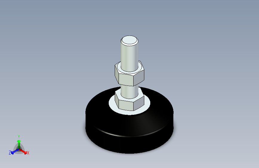 脚轮脚杯3D  WAL22-D100-M20-L75.x_t