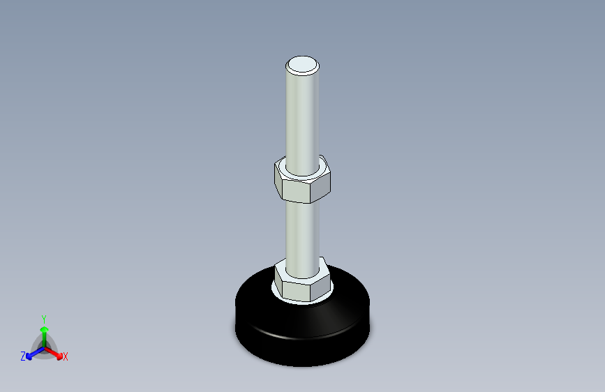 脚轮脚杯3D  WAL22-D80-M20-L150.x_t