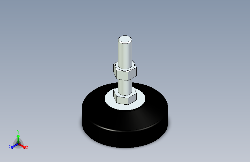 脚轮脚杯3D  WAL22-D100-M16-L75.x_t