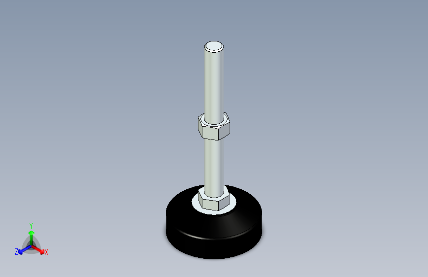 脚轮脚杯3D  WAL22-D80-M16-L150.x_t