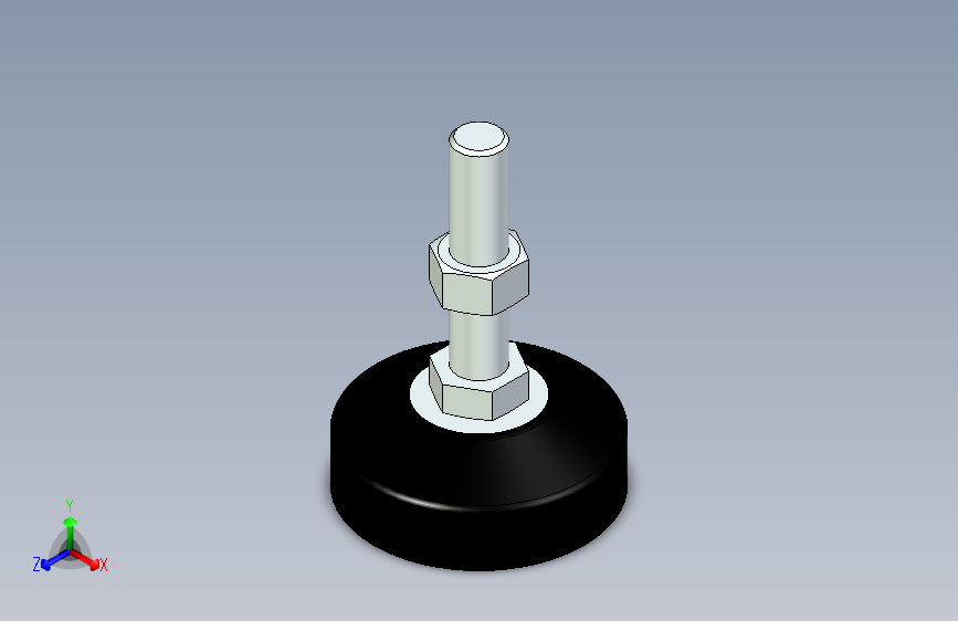 脚轮脚杯3D  WAL22-D80-M16-L75.x_t