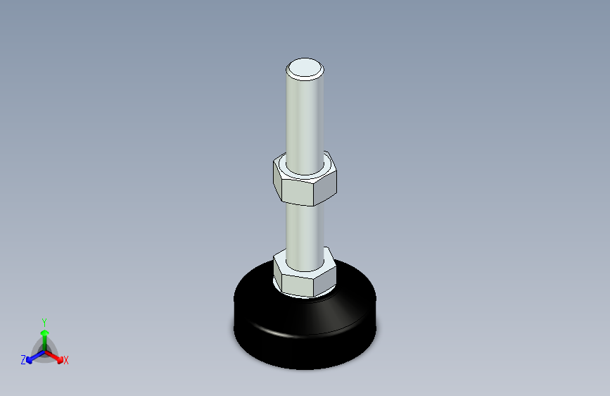 脚轮脚杯3D  WAL22-D60-M16-L100.x_t