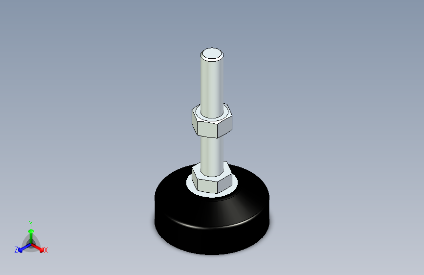 脚轮脚杯3D  WAL22-D60-M12-L75.x_t