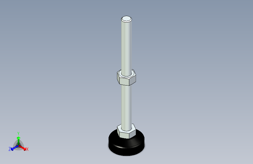 脚轮脚杯3D  WAL22-D40-M12-L150.x_t