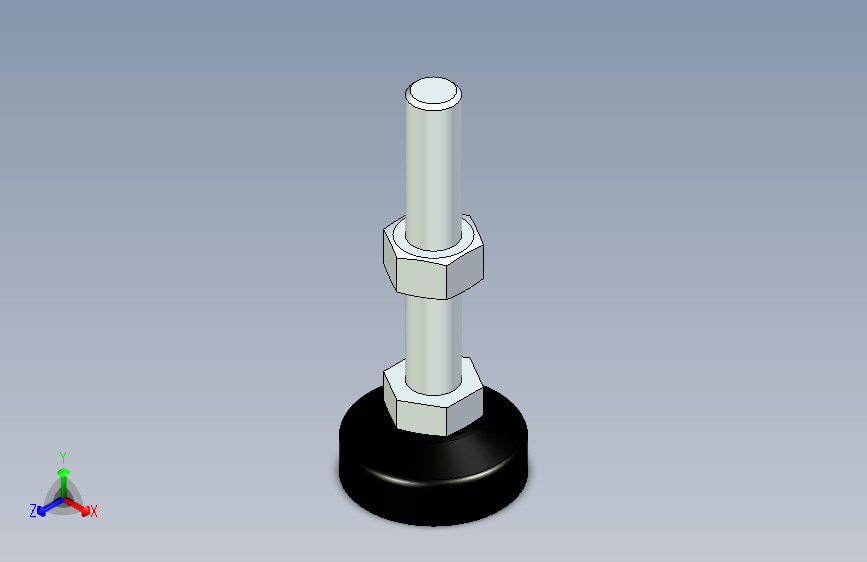 脚轮脚杯3D  WAL22-D40-M12-L75.x_t