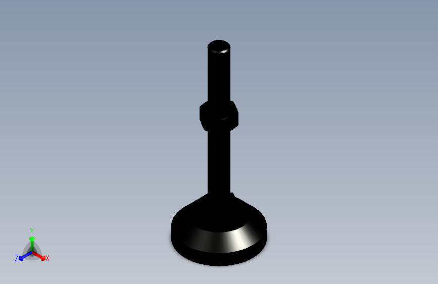 脚轮脚杯3D  WAL02-D100-M24-L200.x_t