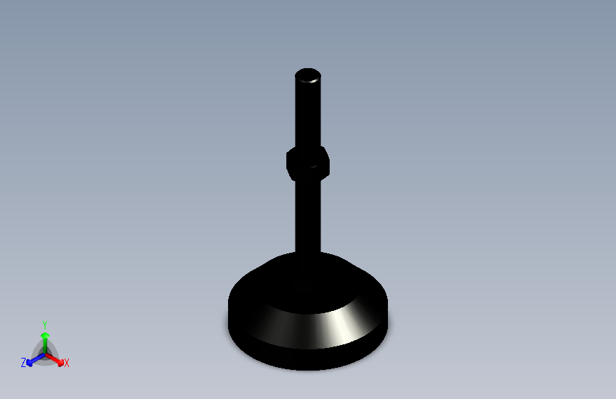 脚轮脚杯3D  WAL02-D100-M16-L150.x_t