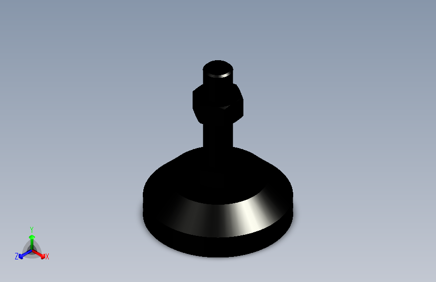 脚轮脚杯3D  WAL02-D100-M20-L75.x_t