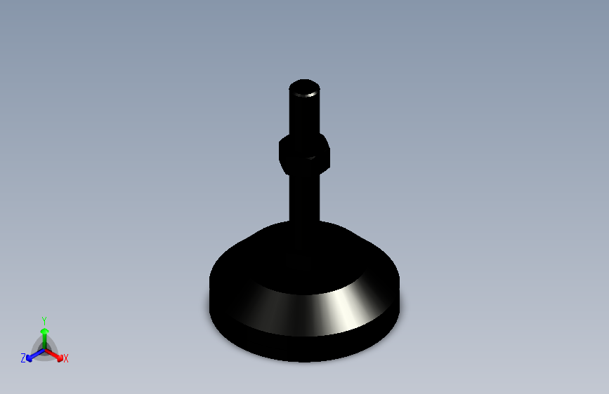 脚轮脚杯3D  WAL02-D100-M16-L100.x_t