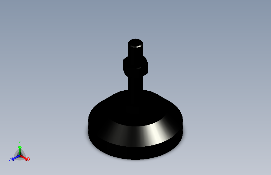 脚轮脚杯3D  WAL02-D100-M16-L75.x_t