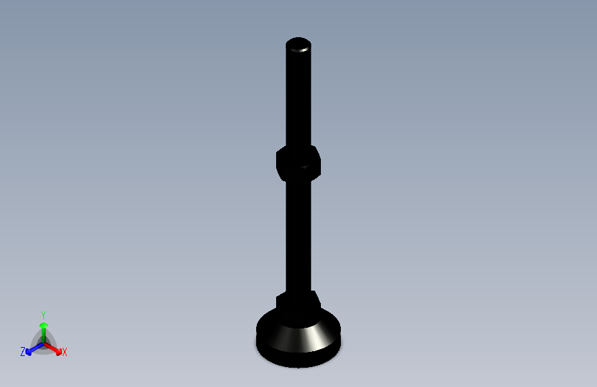 脚轮脚杯3D  WAL02-D40-M12-L150.x_t