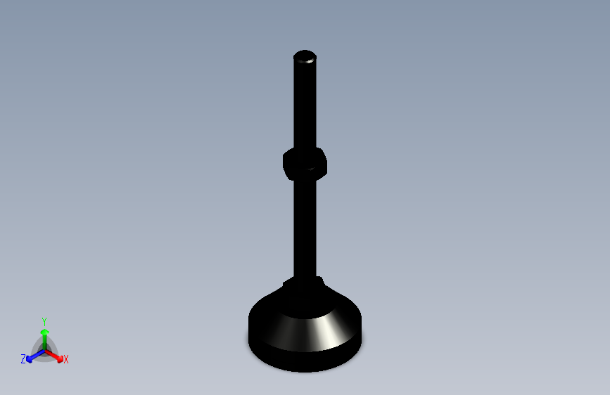 脚轮脚杯3D  WAL02-D40-M8-L100.x_t