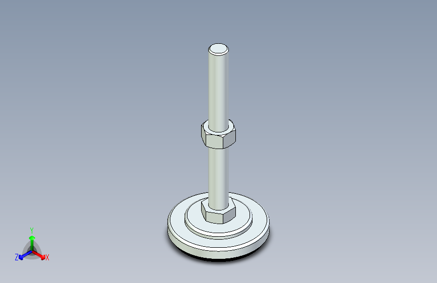 脚轮脚杯3D  WAK02-D80-M16-L150.x_t