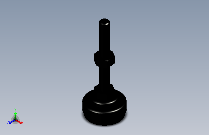 脚轮脚杯3D  WAK03-D40-M10-L75.x_t