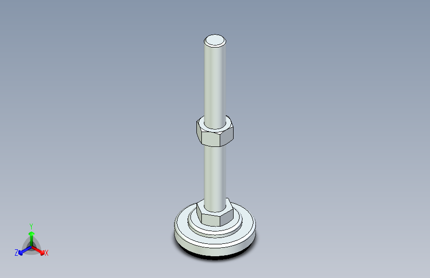 脚轮脚杯3D  WAK02-D60-M16-L150.x_t