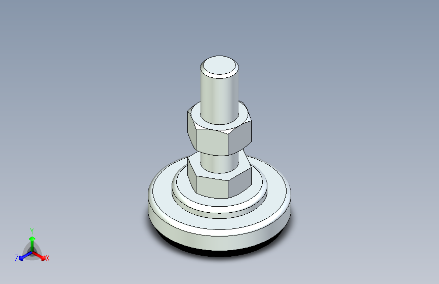 脚轮脚杯3D  WAK02-D60-M16-L50.x_t