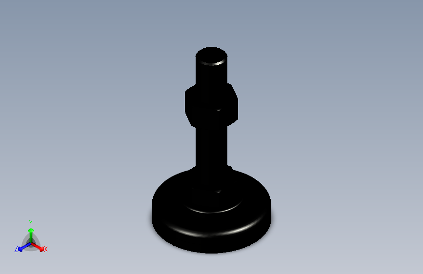 脚轮脚杯3D  WAK01-D60-M16-L75.x_t