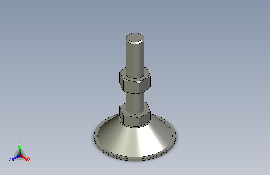 脚轮脚杯3D  WAH06-D70-M16-L75.x_t