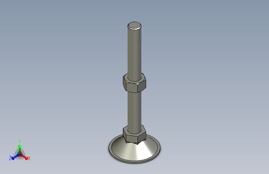 脚轮脚杯3D  WAH06-D60-M16-L150.x_t