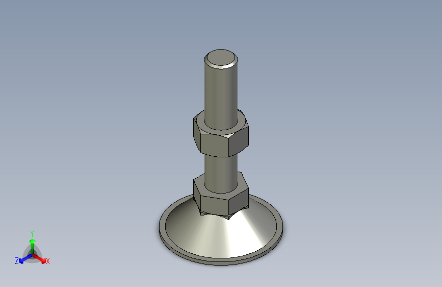 脚轮脚杯3D  WAH06-D60-M16-L75.x_t