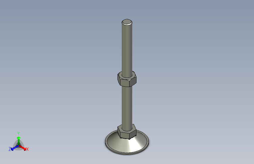 脚轮脚杯3D  WAH06-D50-M12-L150.x_t